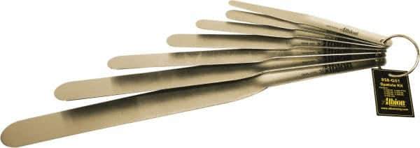 Albion Engineering - 1" Wide Spring Blade Stainless Steel Spatula Set - Flexible, Straight Stainless Steel Handle, 12" OAL - Industrial Tool & Supply