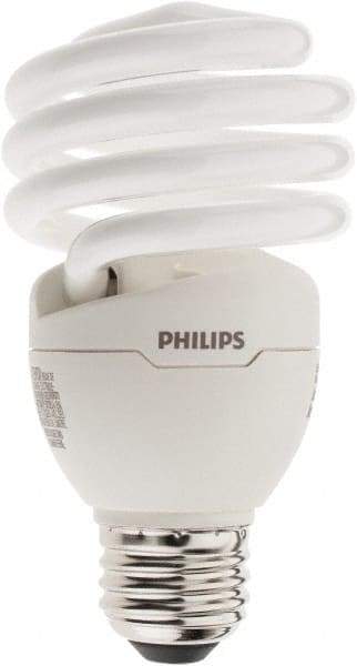 Philips - 23 Watt Fluorescent Residential/Office Medium Screw Lamp - 2,700°K Color Temp, 1,600 Lumens, 120 Volts, EL/mDT, 10,000 hr Avg Life - Industrial Tool & Supply