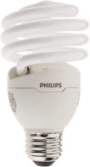 Philips - 23 Watt Fluorescent Residential/Office Medium Screw Lamp - 2,700°K Color Temp, 1,600 Lumens, 120 Volts, EL/mDT, 10,000 hr Avg Life - Industrial Tool & Supply