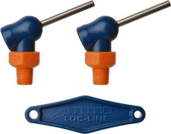 Loc-Line - 1/8" Hose Inside Diam x 1/16" Nozzle Diam, High-Pressure Coolant Hose Nozzle - NPT, for Use with Loc-Line Modular Hose System, 2 Pieces - Industrial Tool & Supply