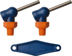Loc-Line - 1/8" Hose Inside Diam x 5/32" Nozzle Diam, High-Pressure Coolant Hose Nozzle - NPT, for Use with Loc-Line Modular Hose System, 2 Pieces - Industrial Tool & Supply