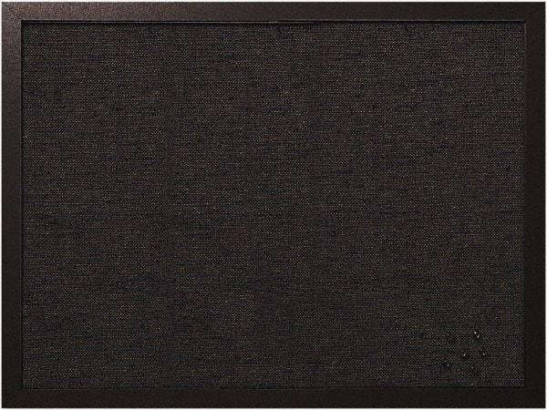 MasterVision - 17.72" Wide x 23.62" High Cork Bulletin Board - Fabric, Black - Industrial Tool & Supply