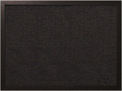 MasterVision - 17.72" Wide x 23.62" High Cork Bulletin Board - Fabric, Black - Industrial Tool & Supply