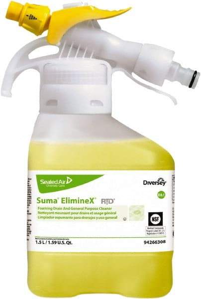 Diversey - 50.7 oz Liquid Drain Opener - Chlorine Scent, Trigger Spray Can - Industrial Tool & Supply