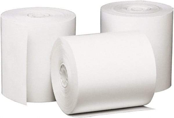 UNIVERSAL - White Adding Machine Paper Rolls - Use with Point of Sale Machines - Industrial Tool & Supply