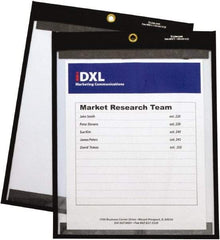 C-LINE - 25 Piece Black/Clear Shop Ticket Holder - 12" High x 9" Wide - Industrial Tool & Supply