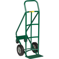 Little Giant - 800 Lb Capacity 47" OAH Hand Truck - Continuous Handle, Steel, Rubber Wheels - Industrial Tool & Supply
