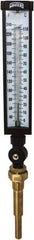 Winters - 30 to 240°F, Industrial Thermometer with Standard Thermowell - 5 Inch Immersion Length, 6 Inch Stem Length, 20 Inch Long, 3/4 Inch Thread - Industrial Tool & Supply