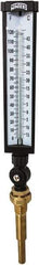 Winters - -15 to 120°F, Industrial Thermometer with Standard Thermowell - 5 Inch Immersion Length, 6 Inch Stem Length, 20 Inch Long, 3/4 Inch Thread - Industrial Tool & Supply