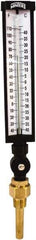 Winters - -40 to 110°F, Industrial Thermometer with Standard Thermowell - 3 Inch Immersion Length, 3-1/2 Inch Stem Length, 17 Inch Long, 3/4 Inch Thread - Industrial Tool & Supply