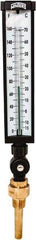 Winters - -15 to 160°F, Industrial Thermometer with Standard Thermowell - 3 Inch Immersion Length, 3-1/2 Inch Stem Length, 17 Inch Long, 3/4 Inch Thread - Industrial Tool & Supply