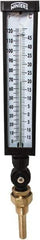 Winters - -15 to 120°F, Industrial Thermometer with Standard Thermowell - 3 Inch Immersion Length, 3-1/2 Inch Stem Length, 17 Inch Long, 3/4 Inch Thread - Industrial Tool & Supply