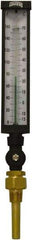 Winters - -15 to 160°F, Industrial Thermometer with Standard Thermowell - 3 Inch Immersion Length, 3-1/2 Inch Stem Length, 17 Inch Long, 3/4 Inch Thread - Industrial Tool & Supply