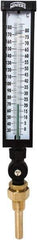 Winters - 30 to 180°F, Industrial Thermometer with Standard Thermowell - 3 Inch Immersion Length, 3-1/2 Inch Stem Length, 17 Inch Long, 3/4 Inch Thread - Industrial Tool & Supply