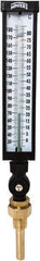 Winters - 30 to 180°F, Industrial Thermometer with Standard Thermowell - 3 Inch Immersion Length, 3-1/2 Inch Stem Length, 17 Inch Long, 3/4 Inch Thread - Industrial Tool & Supply
