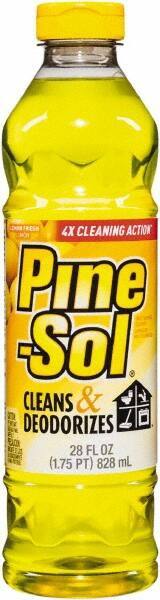 Pine-Sol - 28 oz Bottle All-Purpose Cleaner - Liquid, Lemon - Industrial Tool & Supply