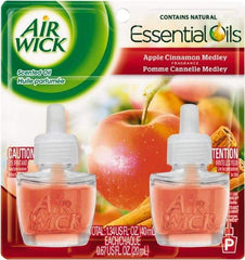 Air Wick - 0.67 oz Air Freshener Dispenser Refill - Apple Cinnamon, Compatible with Air Wick Oil Warmers - Industrial Tool & Supply