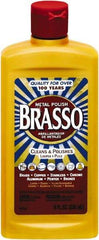 Brasso - 8 Fluid Ounce Liquid Metal Polish - Unscented, Bottle - Industrial Tool & Supply