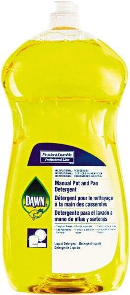 Dawn - 38 oz Bottle Manual Dishwashing Liquid - Lemon Scented - Industrial Tool & Supply