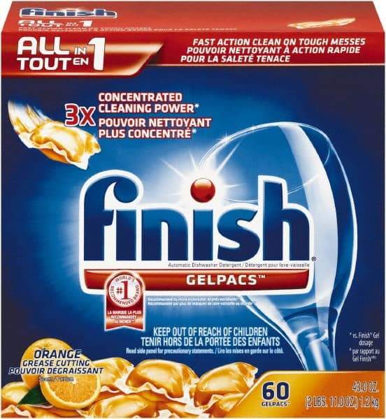 Finish - 43 oz Box Automatic Dishwashing Gel - Orange Scented - Industrial Tool & Supply