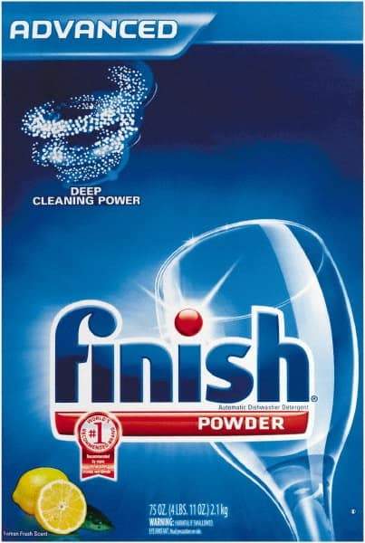 Finish - 75 oz Box Automatic Dishwashing Powder - Lemon Scented - Industrial Tool & Supply