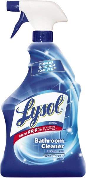 Lysol - 32 oz Spray Bottle Liquid Bathroom Cleaner - Island Breeze Scent, Disinfectant, General Purpose Cleaner - Industrial Tool & Supply