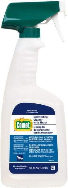Comet USA LLC - 32 oz Spray Bottle Liquid Bathroom Cleaner - Fresh Scent, Disinfectant, General Purpose Cleaner - Industrial Tool & Supply