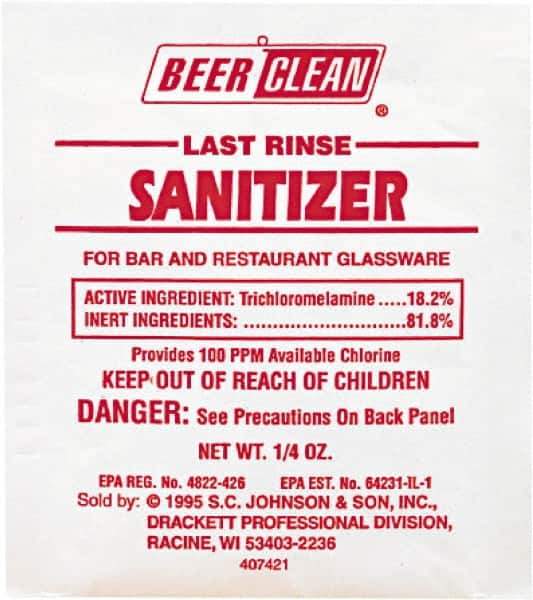 Diversey - 0.25 oz Packet Unscented Glass Cleaner - Packet - Industrial Tool & Supply