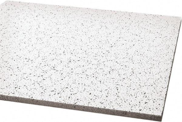 Armstrong World - 48" Long x 24" Wide, Wet-Formed Mineral Fiber Acoustic Ceiling Tile - ASTM E1264 Specification, White - Industrial Tool & Supply