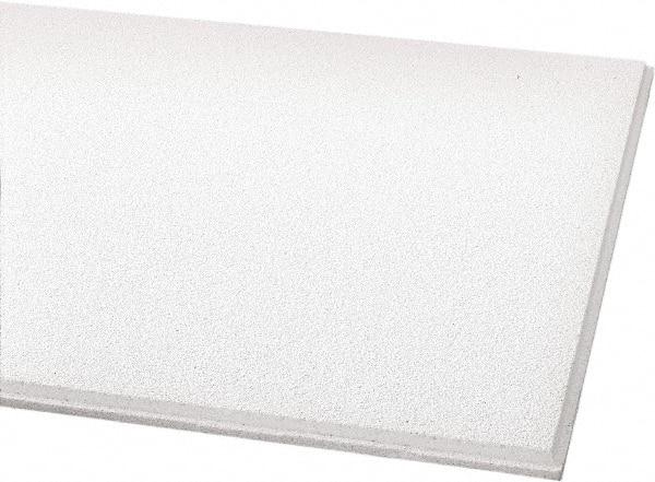 Armstrong World - 24" Long x 24" Wide, Wet-Formed Mineral Fiber Acoustic Ceiling Tile - ASTM E1264 Specification, White - Industrial Tool & Supply