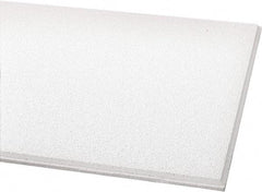 Armstrong World - 24" Long x 24" Wide, Wet-Formed Mineral Fiber Acoustic Ceiling Tile - ASTM E1264 Specification, White - Industrial Tool & Supply