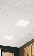 Armstrong World - 24" Long x 24" Wide, Wet-Formed Mineral Fiber Acoustic Ceiling Tile - ASTM E1264 Specification, White - Industrial Tool & Supply
