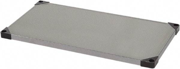 Quantum Storage - 1 Shelf Wire Shelving Unit - 24" Wide x 18" Deep x 2" High, - Industrial Tool & Supply