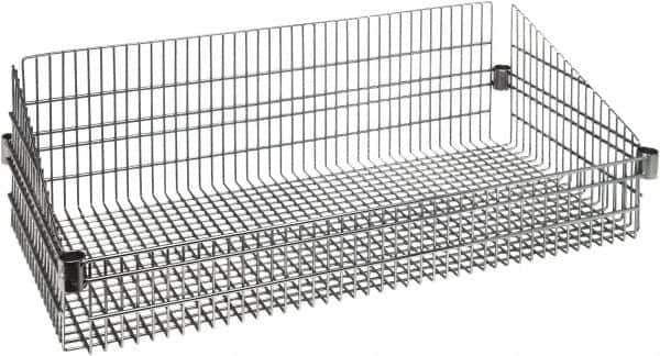 Quantum Storage - Wire Basket Unit - 24" Wide x 18" Deep x 10" High, - Industrial Tool & Supply