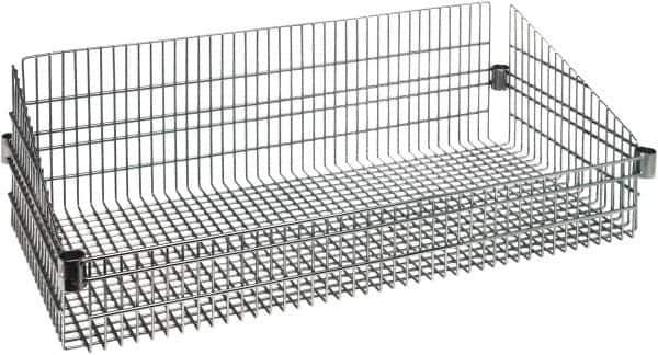 Quantum Storage - Wire Basket Unit - 36" Wide x 24" Deep x 10" High, - Industrial Tool & Supply