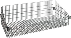 Quantum Storage - Wire Basket Unit - 36" Wide x 24" Deep x 10" High, - Industrial Tool & Supply
