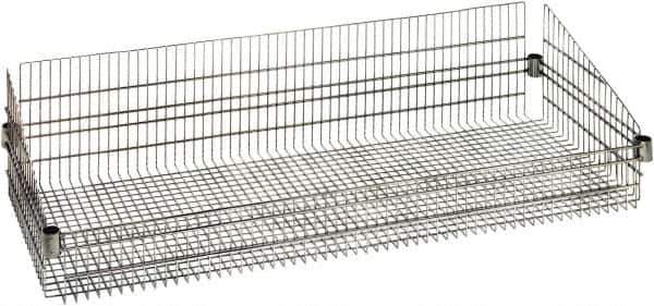 Quantum Storage - Wire Basket Unit - 48" Wide x 24" Deep x 10" High, - Industrial Tool & Supply