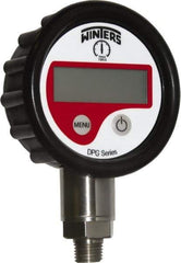 Winters - 2-1/2" Dial, 1/4 Thread, 0-300 Scale Range, Pressure Gauge - Lower Connection Mount, Accurate to 0.01% of Scale - Industrial Tool & Supply
