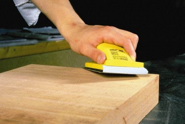 3M - Hand Sander - 2-3/4" Wide x 5" Long - Industrial Tool & Supply