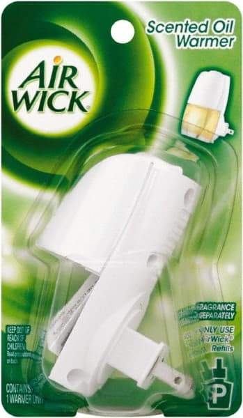 Air Wick - 4,800 Cu Ft Coverage, White Metered Aerosol Dispenser - Industrial Tool & Supply