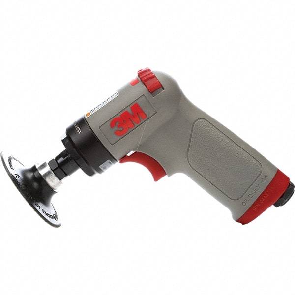 3M - 1 to 4" Disc, 15,000 RPM, Pneumatic Handheld Disc Sander - 22 CFM, 1/4 NPT Inlet, 0.45 hp - Industrial Tool & Supply