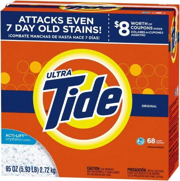 Tide - 95 oz Powder Laundry Detergent - Powder - Industrial Tool & Supply