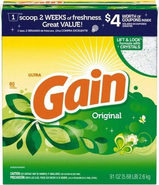 Gain - 91 oz Powder Laundry Detergent - Powder - Industrial Tool & Supply