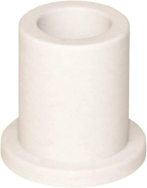 TriStar - 1/2" Inside x 3/4" Outside Diam, Rulon 641 Flanged Bearing - 1" Flange Outside Diam, 1/8" Flange Thickness, 1" OAL - Industrial Tool & Supply