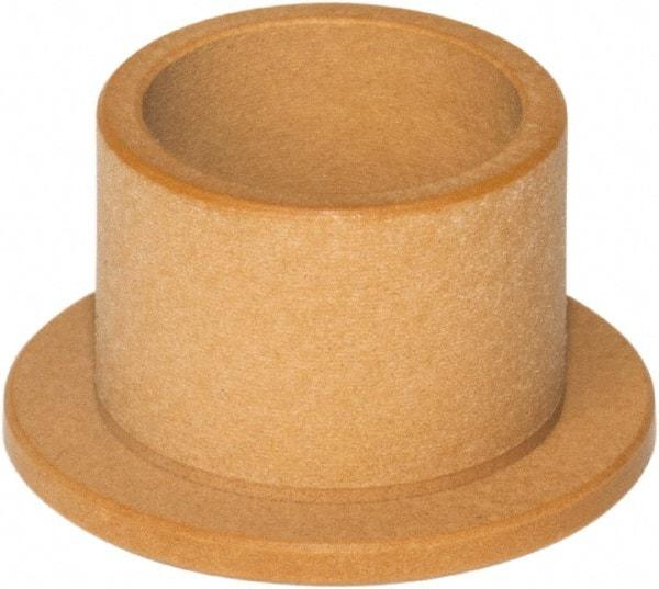 TriStar - 1/2" Inside x 3/4" Outside Diam, Rulon J Flanged Bearing - 1" Flange Outside Diam, 1/8" Flange Thickness, 3/4" OAL - Industrial Tool & Supply