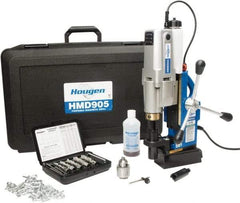 Hougen - 2" Travel, Portable Magnetic Drill Press - 250 & 450 RPM, 9 Amps, 1.5 hp, 1035 Watts - Industrial Tool & Supply