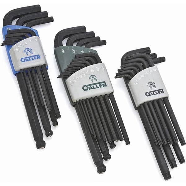 Allen - Hex Key Sets Tool Type: Hex Key Handle Type: L-Key Long & Short Arm - Industrial Tool & Supply