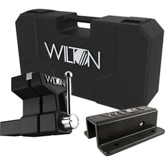 Wilton - 6" Jaw Width x 5-3/4" Jaw Opening, 5" Throat Depth, Bench & Pipe Combination Vise - Industrial Tool & Supply