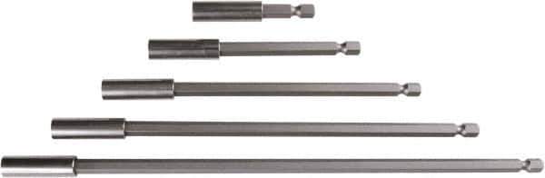 Wiha - 1/4" Insert, Hex Drive Bit Adapter - Quick Release, 10" OAL - Industrial Tool & Supply