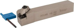 Iscar - DCLN, Right Hand Cut, 5° Lead Angle, 1" Shank Height x 1" Shank Width, Negative Rake Indexable Turning Toolholder - 6" OAL, CN..54. Insert Compatibility, Series Isoturn - Industrial Tool & Supply